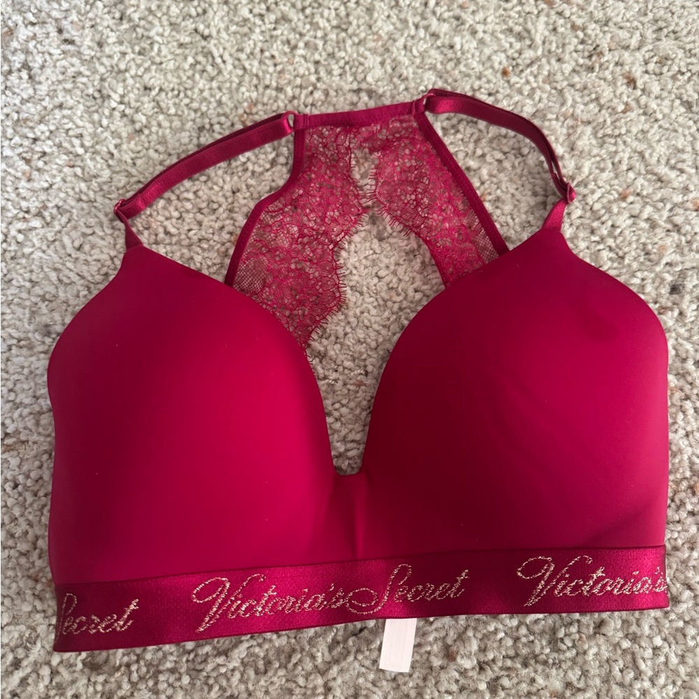 Victoria's Secret Burgundy Lace Bra